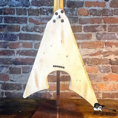 Badwater AXL Jacknife Electric Guitar w/ OHSC (2000s - Aged White) image 8