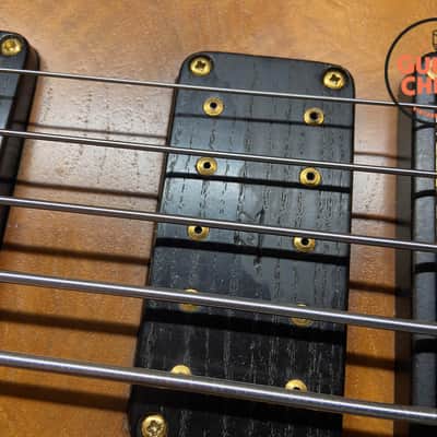 1992 Wal Mk2 5-String Fretless Bass – Walnut Facings, Ebony Board image 15