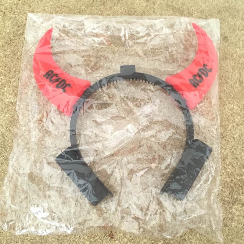 Rare ACDC "Light-Up" Devil Horns 2014 Red image 1