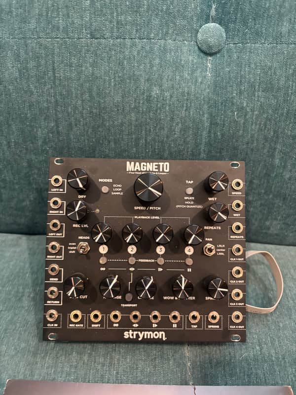 Strymon Magneto Four Head dTape Echo and Looper Eurorack Unit 2010s - Black image 1