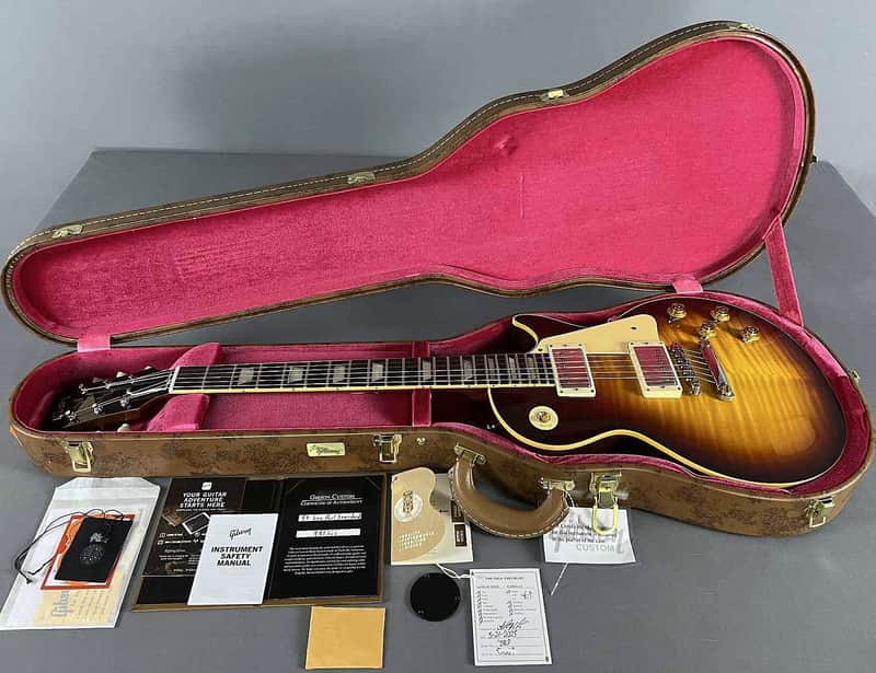 Gibson Custom Shop LIKE NEW 2025 Les Paul 1959 Custom Shop '59 Historic R9 VOS -Cherry Tea Burst Birthdate 5/21/25