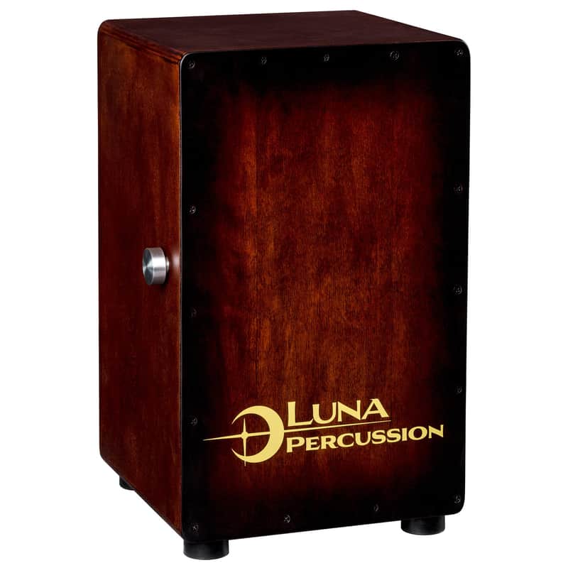 Luna Vintage Mahogany Cajon with Bag L Percussion image 1