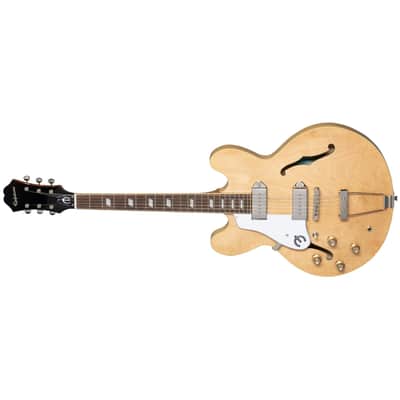 Epiphone Casino Hollowbody Left-Handed Guitar - Natural w/Premium Gig Bag image 3