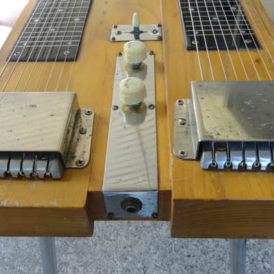 Vintage 1950’s Alamo Double Neck 8 String Lap Steel Guitar w Legs image 13