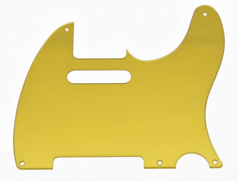 Telecaster Pickguard-Gold mirror image 1