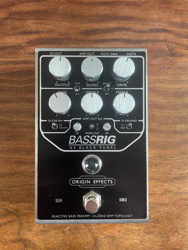 Origin Effects BassRig Black Panel