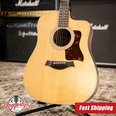 Taylor 210ce Dreadnought Acoustic/Electric Guitar with Gig Bag image 1