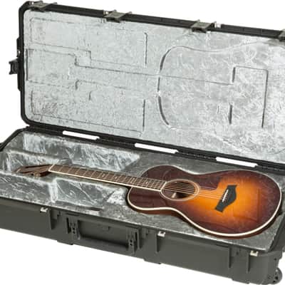 SKB 3i-4217-30 iSeries ATA TSA Molded Classical/Thinline Acoustic Guitar Hard Case, Black image 4