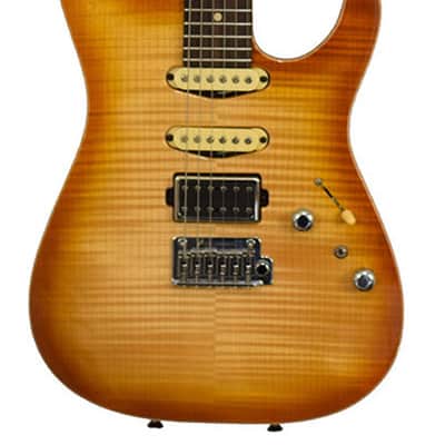 Tom Anderson Arc Angel Player Honey Shaded FM RW image 1