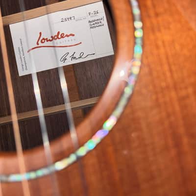 Lowden F-35 + California Sinker Redwood ARM REST - Satin image 8