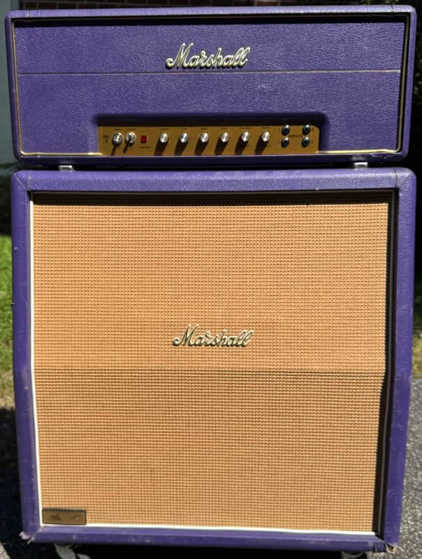 1994 Marshall Limited Edition 1959-LTD Purple 100 Watt All Tube Half Stack #23/30 1960AV 4X12 image 1
