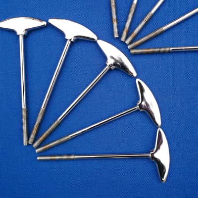 Sonor Teardrop Champion T-rods Tension Rods Bass Drum Lot of 10 Vintage image 5