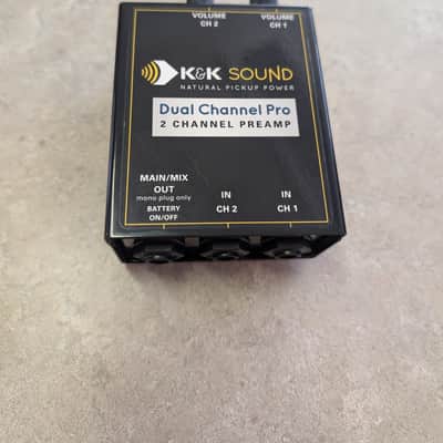 K&K Sound Dual Channel Pro Preamp 2026 - Black image 1