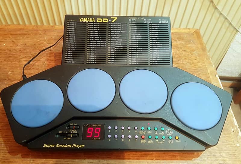 Vintage YAMAHA digital percussion DD – 7 rhythm percussion instrument Drum Machine image 1