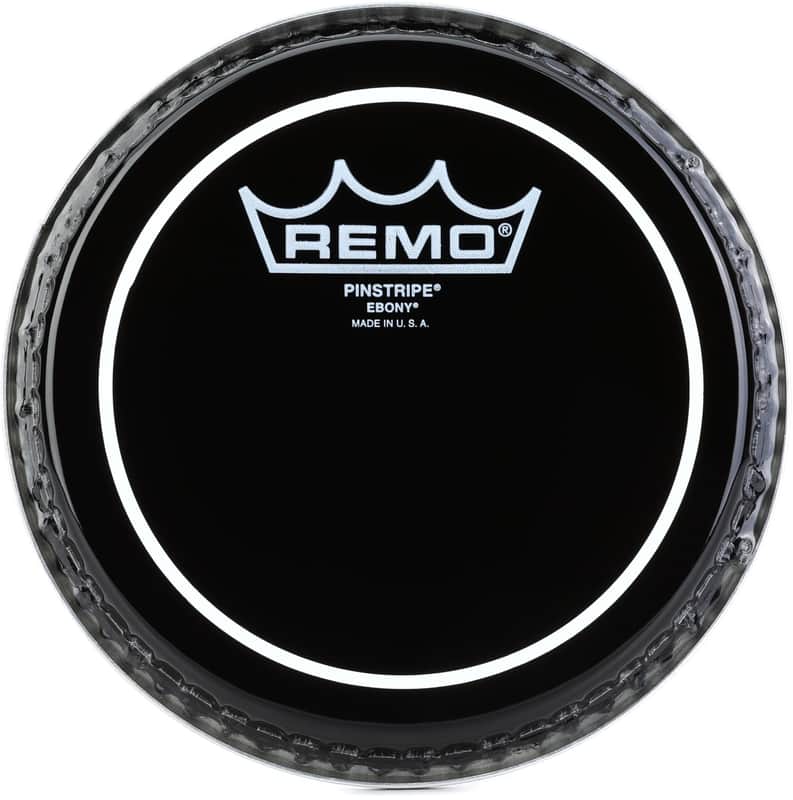 Remo Pinstripe Ebony Drumhead - 6 inch (2-pack) Bundle image 1