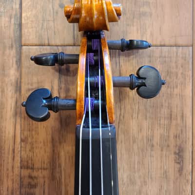 D Z Strad Violin Model 1000 Full Size 4/4 with Dominant Strings, Bow, Case and Rosin (Full Size - 4 image 5