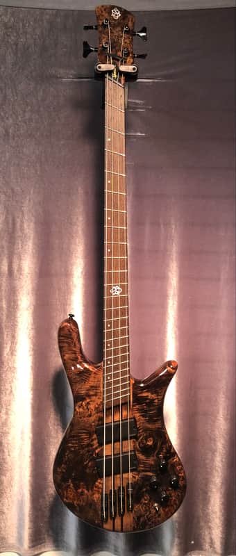 Spector NS Dimension 4 Electric Bass Guitar Multi-Scale with Gig Bag Super Faded Black Gloss image 1