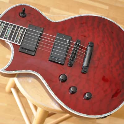 ESP LTD EC-1000 QM LH STBC See Thru Black Cherry Left Handed / Deluxe Series / Eclipse LP Type / EC1000 LH / IW22030344 image 1