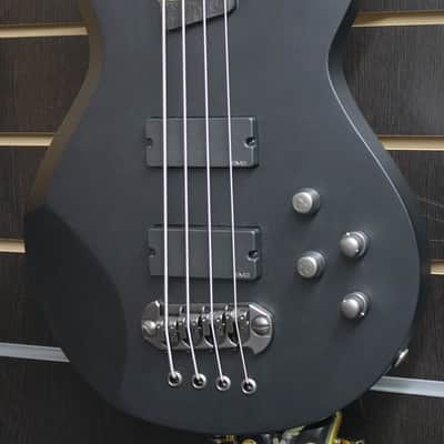 Cort EVL Z6B 2007 Korea Black Satin Evil Gothic Bass with EMG and Ebony Fingerboard Rare NOS image 2