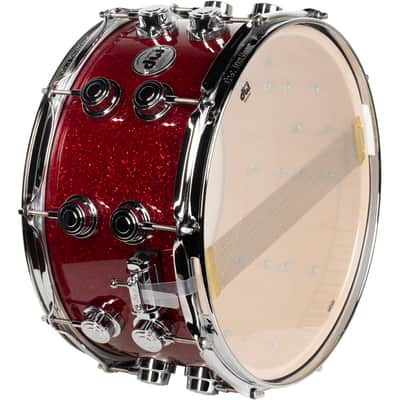 Drum Workshop Collectors Series 7x14 Snare Drum - Ruby Glass image 2