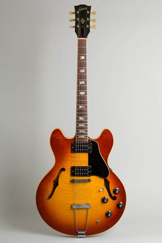 Gibson ES-335TD Semi-Hollow Body Electric Guitar (1972), ser. #745798, original black hard shell case. image 1