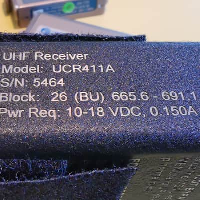 Lectrosonics SM + UCR411 Block 26, 665.6-691.1 MHz Wireless Microphone System 3x image 9