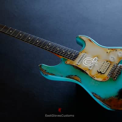 Fender Stratocaster HSS Seafoam Green Heavy Aged Relic image 1