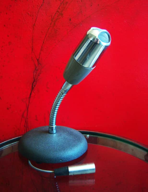 Vintage 1960's Electro-Voice 634 / 634A / 641 Omnidirectional Dynamic Microphone Hi Z w cable and Atlas stand image 1