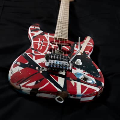 Custom Van Halen Frankenstrat Frankenstein Stratocaster Tribute Met Museum Custom image 20