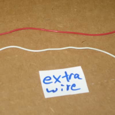 rarely used genuine Ibanez control harness (1 VOL pot B500K, 1 TONE pot A500K w/ capacitor, 1 jack) +main wires & nuts/washers & extra wires [NO switch] (from display piece 2018 Artcore AS-63 (NO: guitar, other parts) Metric, 18 spline coarse split shaft image 15
