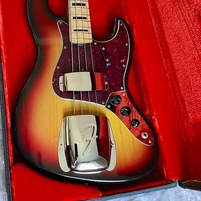 Fender jazz bass 1972 - 3 tone sunburst image 11