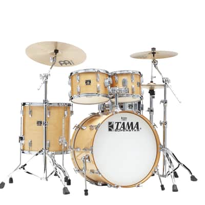 Tama SU42RS-SPM 50th Anniversary Superstar Shell Kit 4 pcs - Super Maple/Chrome HW image 11