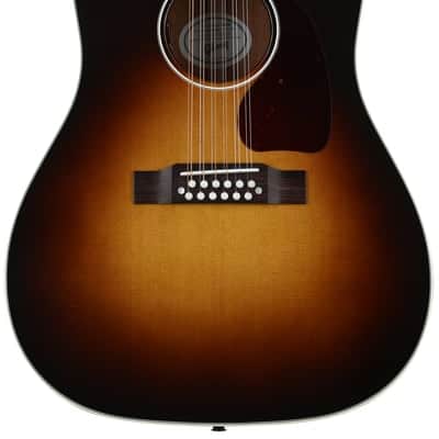 Gibson Acoustic J-45 12-string Acoustic-electric Guitar - Vintage Sunburst Limited Edition image 2