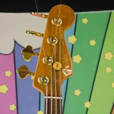 Used 2002 Fender Victor Bailey Jazz Bass, Rosewood Fingerboard, Natural Koa top, Hardcase image 6