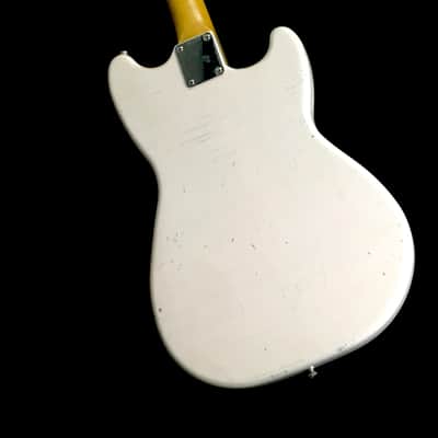 LEFTY! Boutique Custom Vintage Relic MM59 Musicmaster Shell Pink Nitro Pine 3/4 Size 22.5” Short Scale Clone Guitar 5.4 Lb HSC image 9
