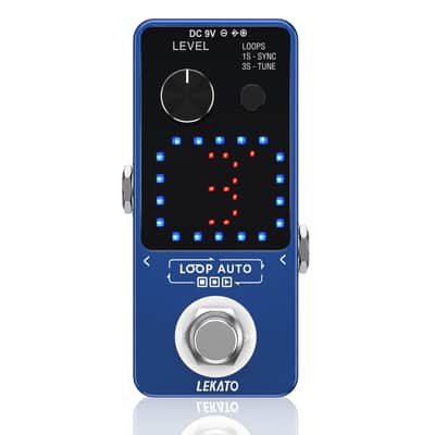 LEKATO Guitar Looper Pedal 3 Loops 18 Minutes Record Time w/ SYNC&Tuner Function image 8