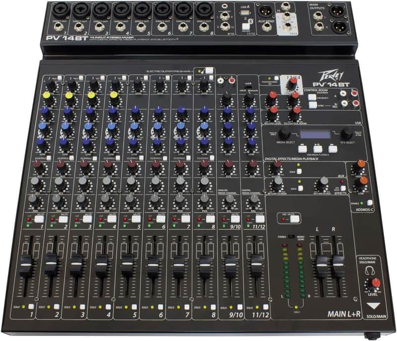 Peavey PV 14 BT 14 Channel Compact Mixer with Bluetooth image 1