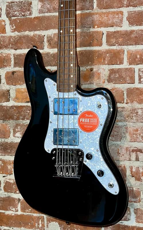Squier Paranormal Rascal Bass HH in Metallic Black, Ships Ultra Fast with a Pro Set Up! image 1