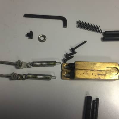 Vibro-Tek Original Double Whammy Tremolo Guitar Bridge Brass image 5