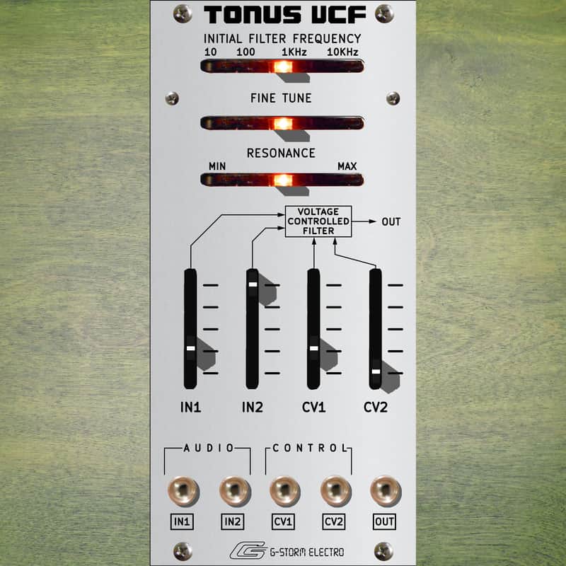 G-Storm Electro Tonus VCF Aluminum Eurorack ARP 2600 Filter Adaptation image 1