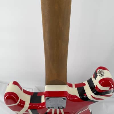 EVH Striped Series Frankie 2020 - Present - Red / White / Black Stripes Relic image 15
