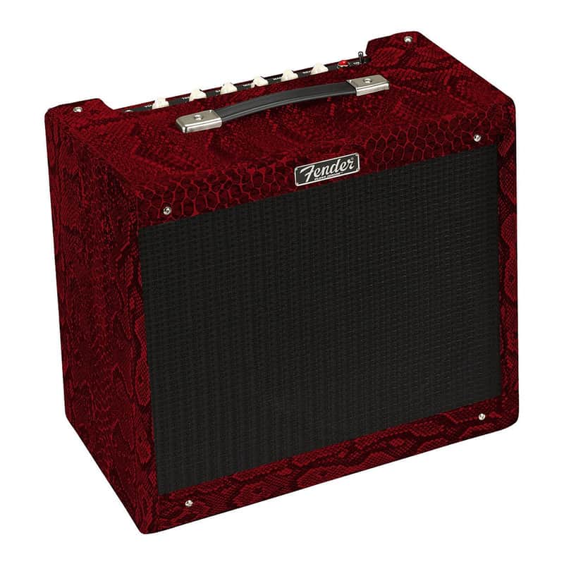 Fender Blues Junior IV Red Snakeskin/Black Texas Heat 15-Watt Tube Combo Amp image 1