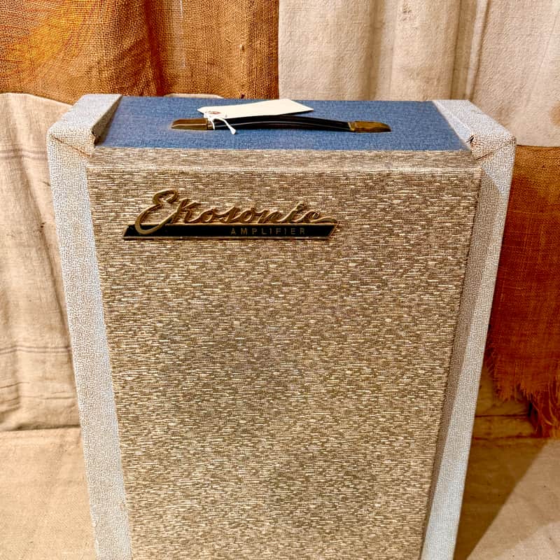 Ekosonic Mod 98 Tube Amplifier Made in Italy Circa 1950's - Two Tone Blue M image 1