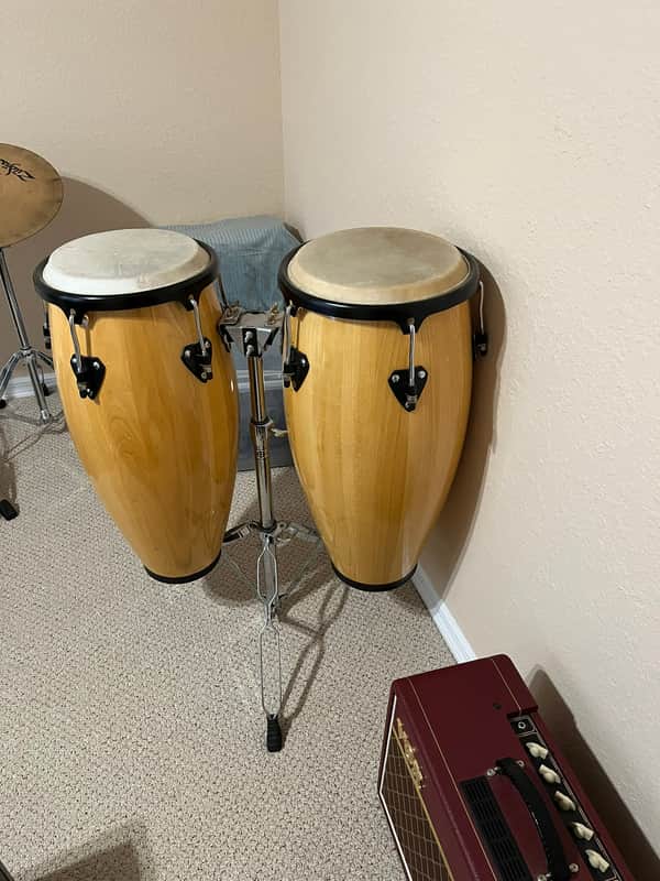 Coda Coda Percussion 11" & 12" Congas with Heavy Stand unknown - Maple