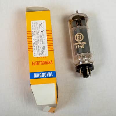 Quad (4) Vintage Magnaval KT90 Power Tubes – Made in Yugoslavia – Tested & Working image 2