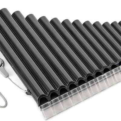18 Pipes Pan Flute C Key - Beginner-Friendly Instrument with Enhanced Mouthpiece Design for Easy Play, Perfect for Students and Music Enthusiasts, Black image 3