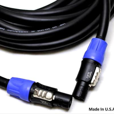 LASE 25 Ft SpeakOn Speaker Cable w/ NEUTRIK NL4FC 12ga 4 Conductor Pure Copper image 3