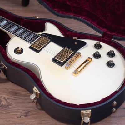 2007 Gibson Custom Les Paul Custom - in Naturally Aged Alpine White image 14