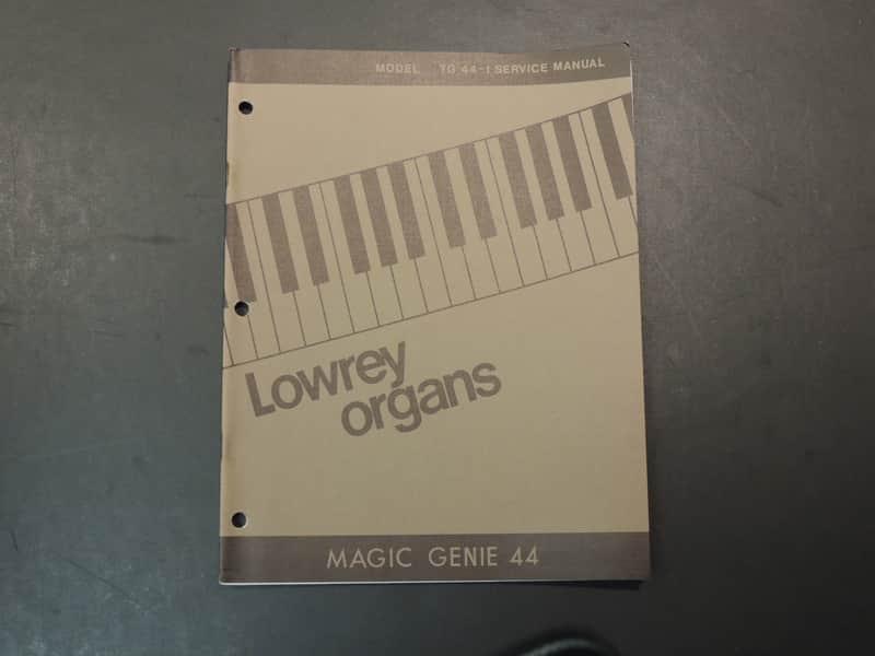 Lowrey Model TG44-1 Service Manual