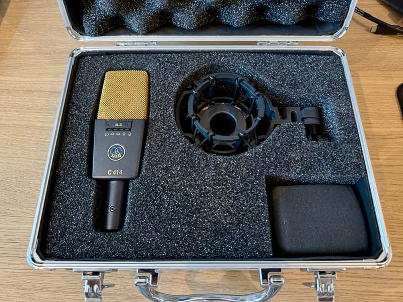 AKG C414 XLII Large-Diaphragm Condenser Microphone – Complete with Case, Shock Mount & Accessories image 1